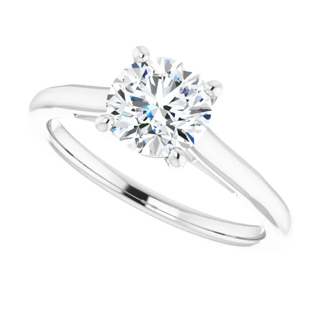 infinity Diamond engagement Ring white gold side picture 