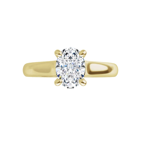 360 for Oval Diamond Engagement Ring  on Yellow Gold