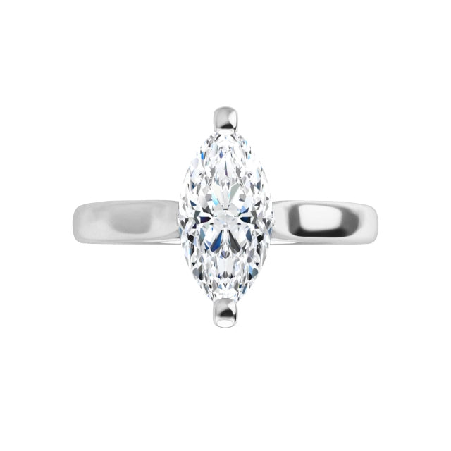 360 Video for  Marquise Cut Diamond Engagement Ring on White gold 