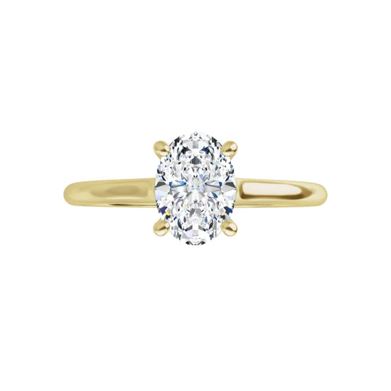 360 for Heart round diamond engagement ring  on Yellow gold