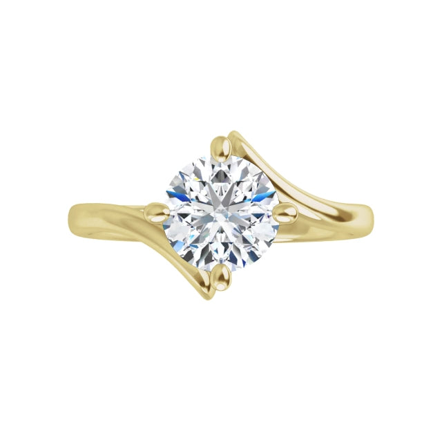 360 Video for Diamond Engagement Ring  on Yellow Gold