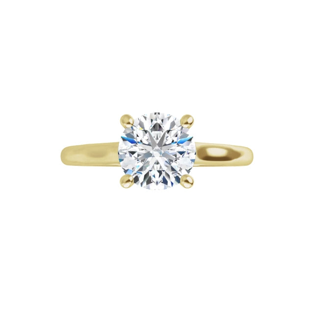 infinity Diamond engagement Ring yellow gold 360