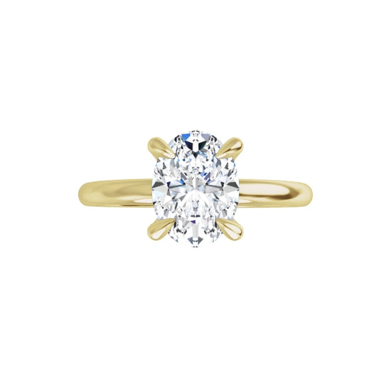 360 Video for Oval Diamond Engagement Ring yellow gold