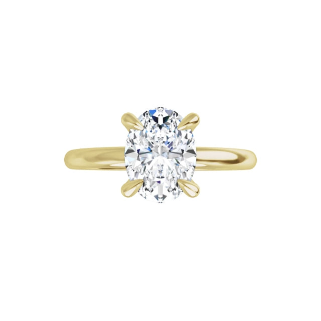 360 Video for Oval Diamond Engagement Ring yellow gold