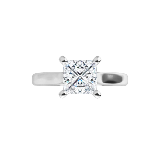 360 Video for 1 CT solitaire lab grown diamond engagement Ring on white gold