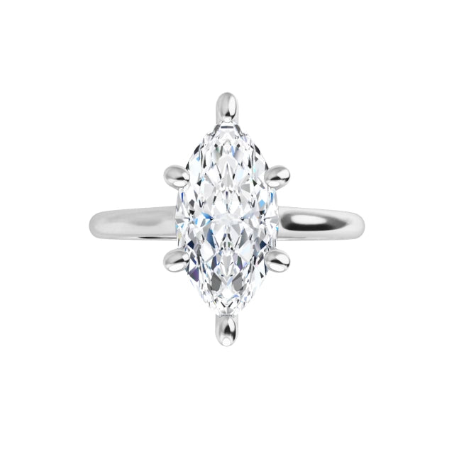 360 for 2 CT Infinity Inspired Marquise Cut Diamond Engagement Ring on white gold