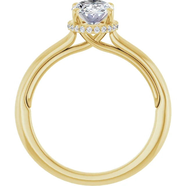 Oval Diamond Engagement Ring