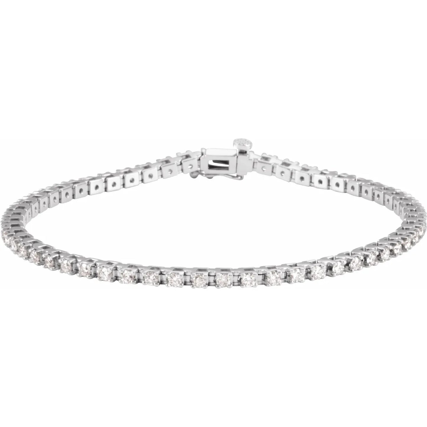 2 1/4 CTW Lab Grown Diamond Tennis Bracelet White gold