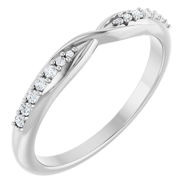 Lab-Grown Diamond Wedding Band on platinum 